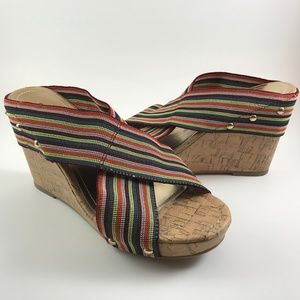 Madden Girl Nautic Rainbow wedges